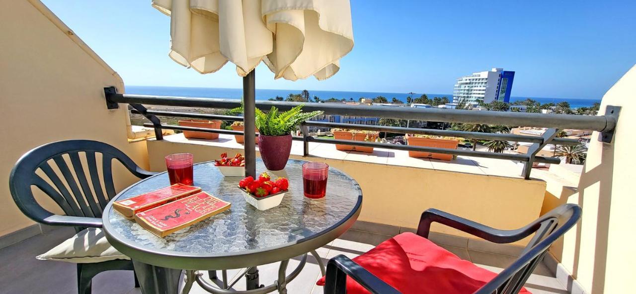 Ferienwohnung Buena Vista - Morro Jable - Meerblick - Pool Eksteriør billede
